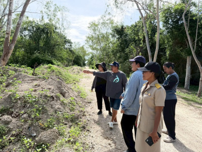 สำรวจพื้นที่เพื่อดำเนินโครงการขุดลอกลำห้วยและบ่อดักตะกอนดิน พารามิเตอร์รูปภาพ 1